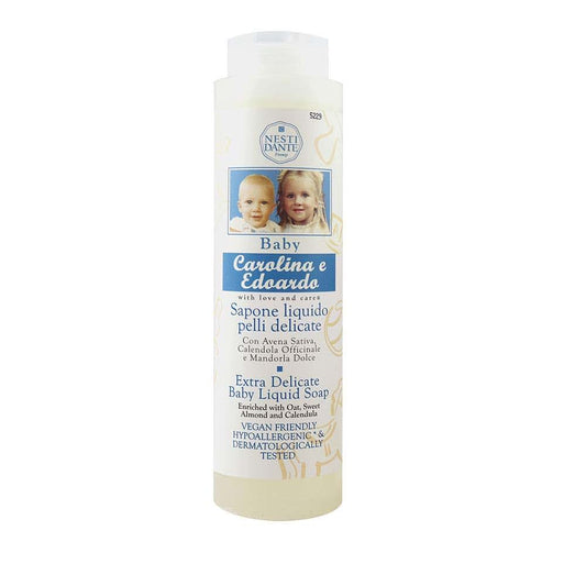 Nesti Dante 251231 10.2 oz Carolina & Edoardo Extra Delicate Baby Liquid Soap with Oat, Sweet Almond & Calendula