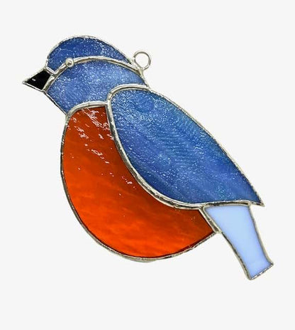 Switchables Blue Bird Robin Stained Glass Nightlight Cover