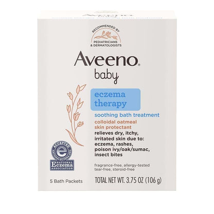 Liarminoo Baby Eczema Therapy Soothing Bath Treatment, 30 Packets