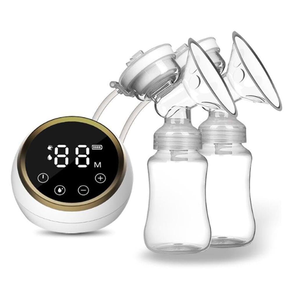 Metanthou Double Electric Breast Pump with Painless Breast Soak Silicone Flange,3 Modes & 9 Levels LED Screen