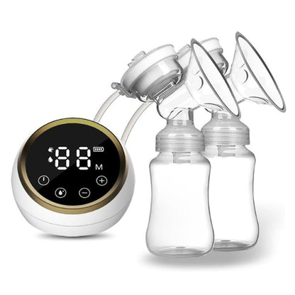 Metanthou Double Electric Breast Pump with Painless Breast Soak Silicone Flange,3 Modes & 9 Levels LED Screen