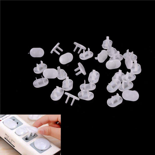 Senmubery Outlet Socket Protector Covers for Two-Hole Electrical Outlets, 50-Pack