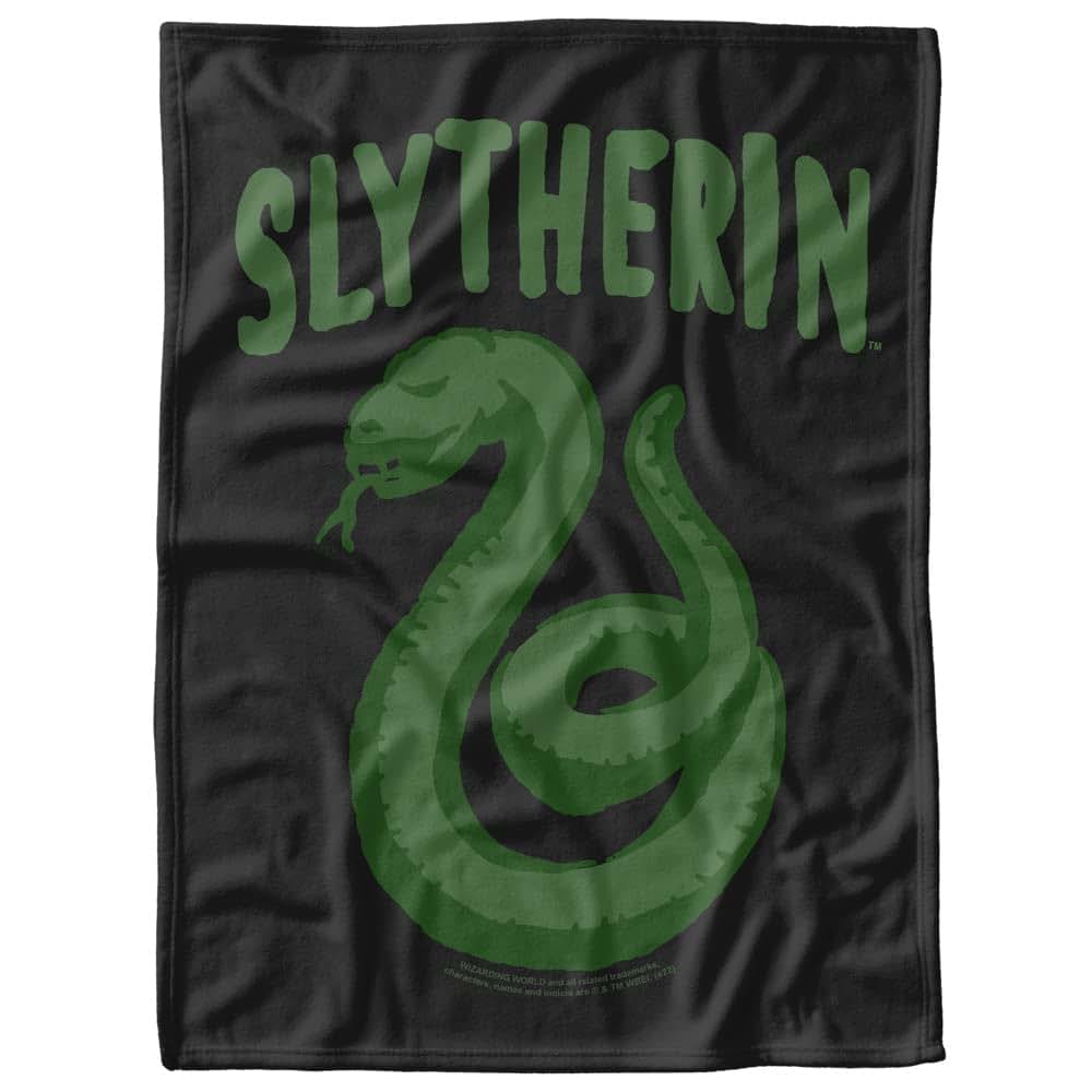 Harry Potter Slytherin Fleece Blanket for Infants Girls & Boys