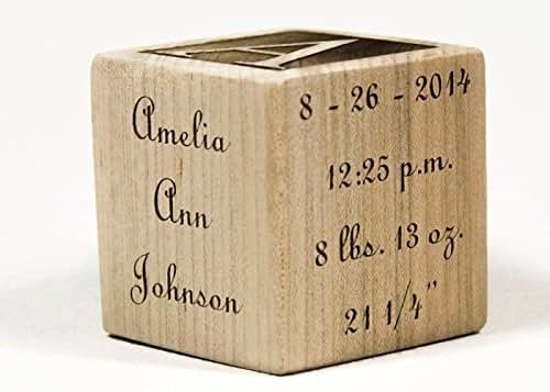 Little Wooden Wonders Personalized Wooden Baby Block (photo 3)