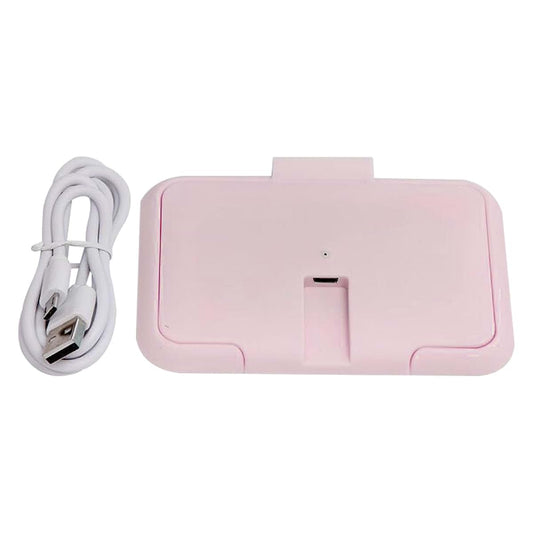 CCOUN USB Baby Wipe Warmer in Pink for Home and Car