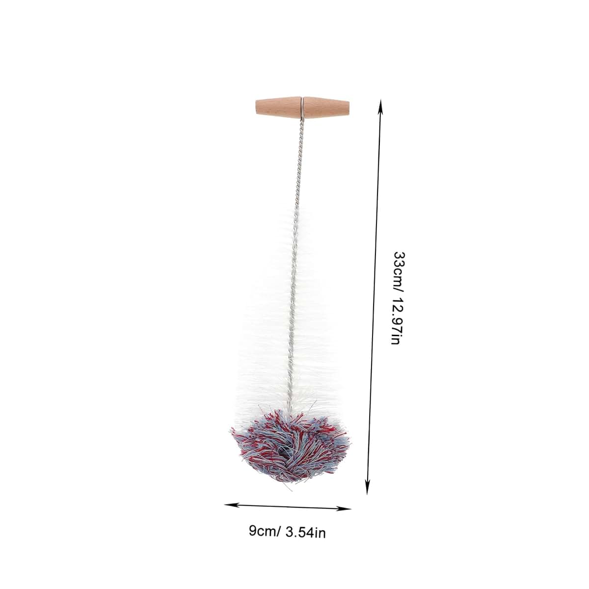 ABOOFAN 2-Piece Bottle Cleaning Brush Set with Wooden Handle