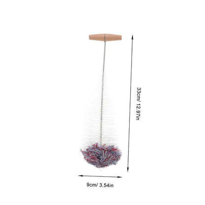 ABOOFAN 2-Piece Bottle Cleaning Brush Set with Wooden Handle