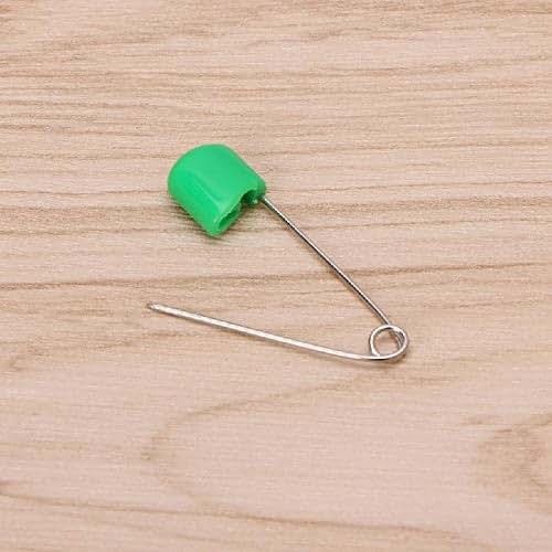 BabyOneStop 20-Piece Cloth Diaper Safety Pins, Stainless Steel Locking Head, Colorful Set