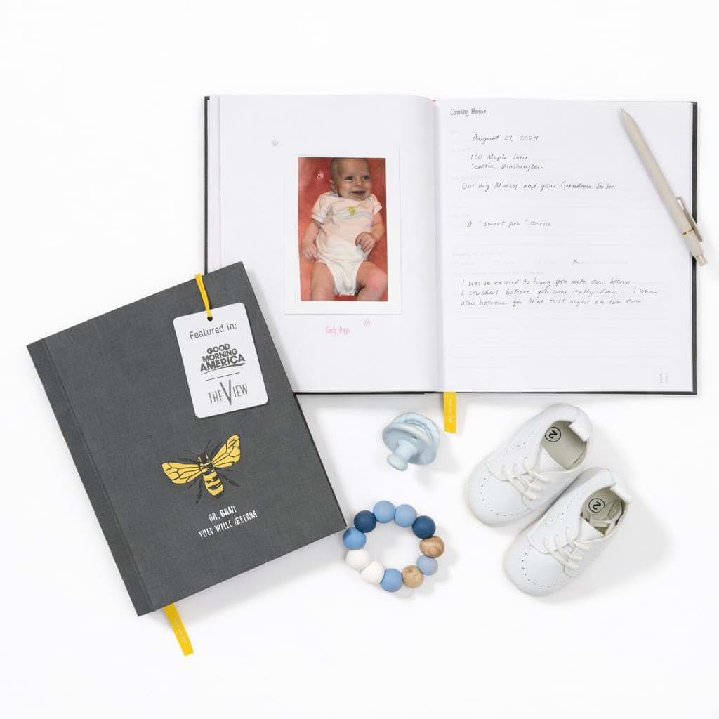 Savor The First Five Years Baby Memory Book and Scrapbook Album