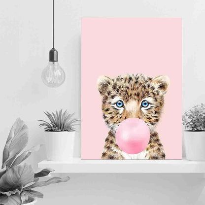 STRRAW Cheetah Animal Theme Nursery Decor Baby Girls Nursery Room Art,Woodland Nursery Decor for Boys - Animal Pictures