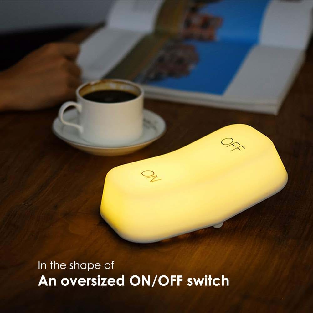 DesignNest On-Off lamp, Easy Switch LED Night Light, Gravity Sensor, 2 Light Levels, USB, Portable Rechargeable Bedside (photo 2)