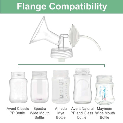 Maymom Pump Parts for Ameda MYA Breast Pump, 24mm Flange 8-Piece Set
