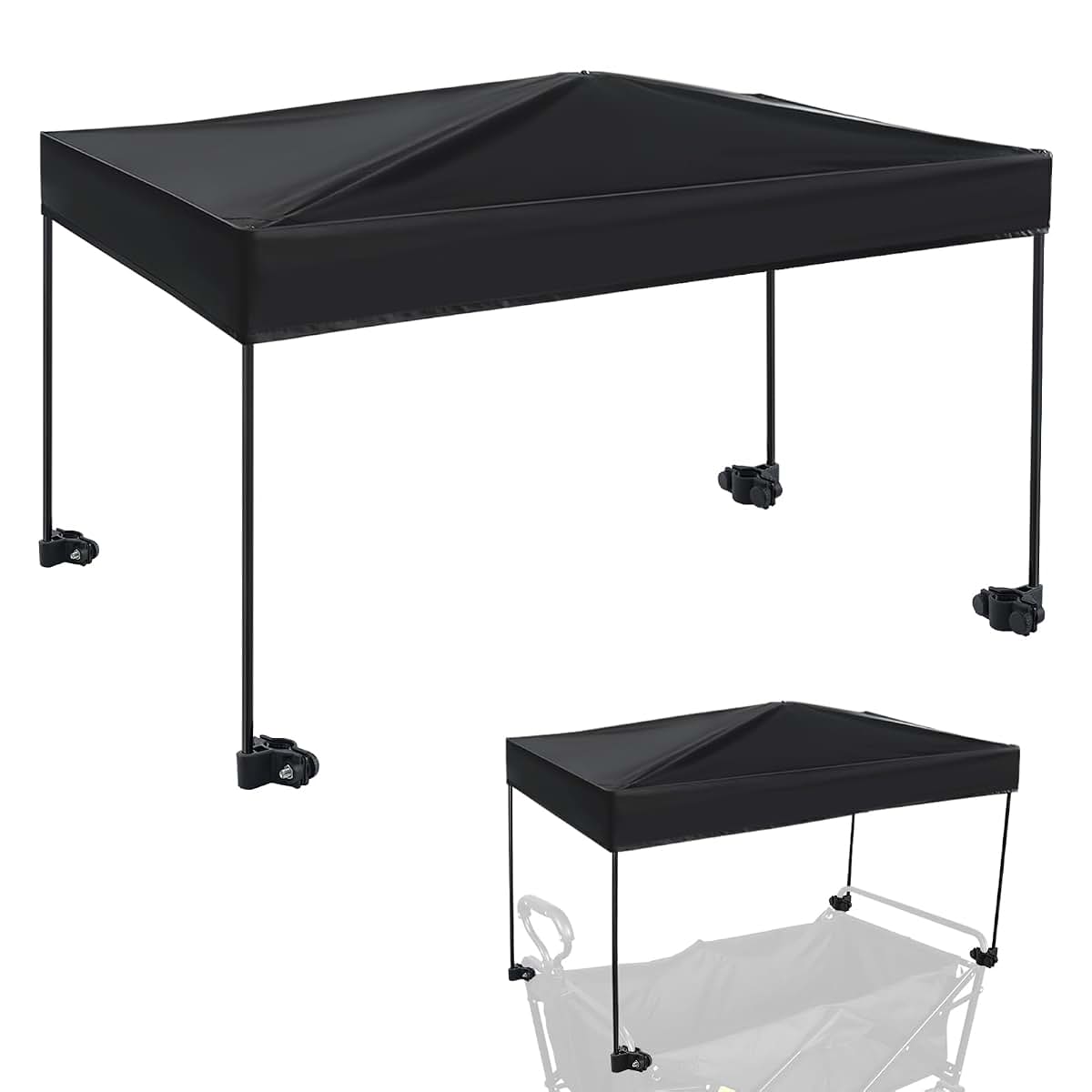 VOONKE Wagon Canopy Cover 22 x 38.2 Inch Polyester with Fiberglass Rods