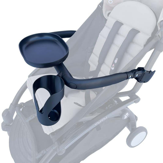 AICTIMO Multi-Function Stroller Detachable Dinner Plate and Cup Holder Adjustable Armrest Compatible with Babyzen YOYO