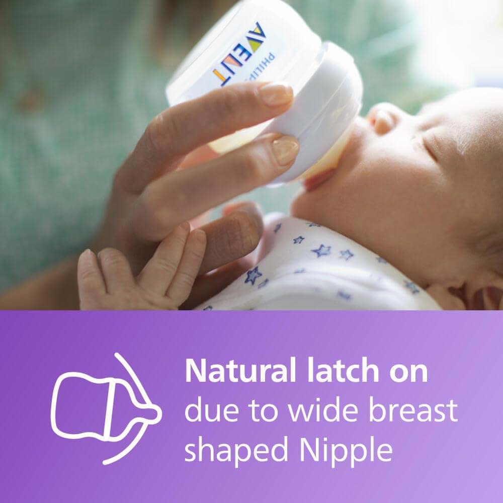 Philips Avent Natural Baby Bottle 2oz First Flow 2-Pack (photo 2)