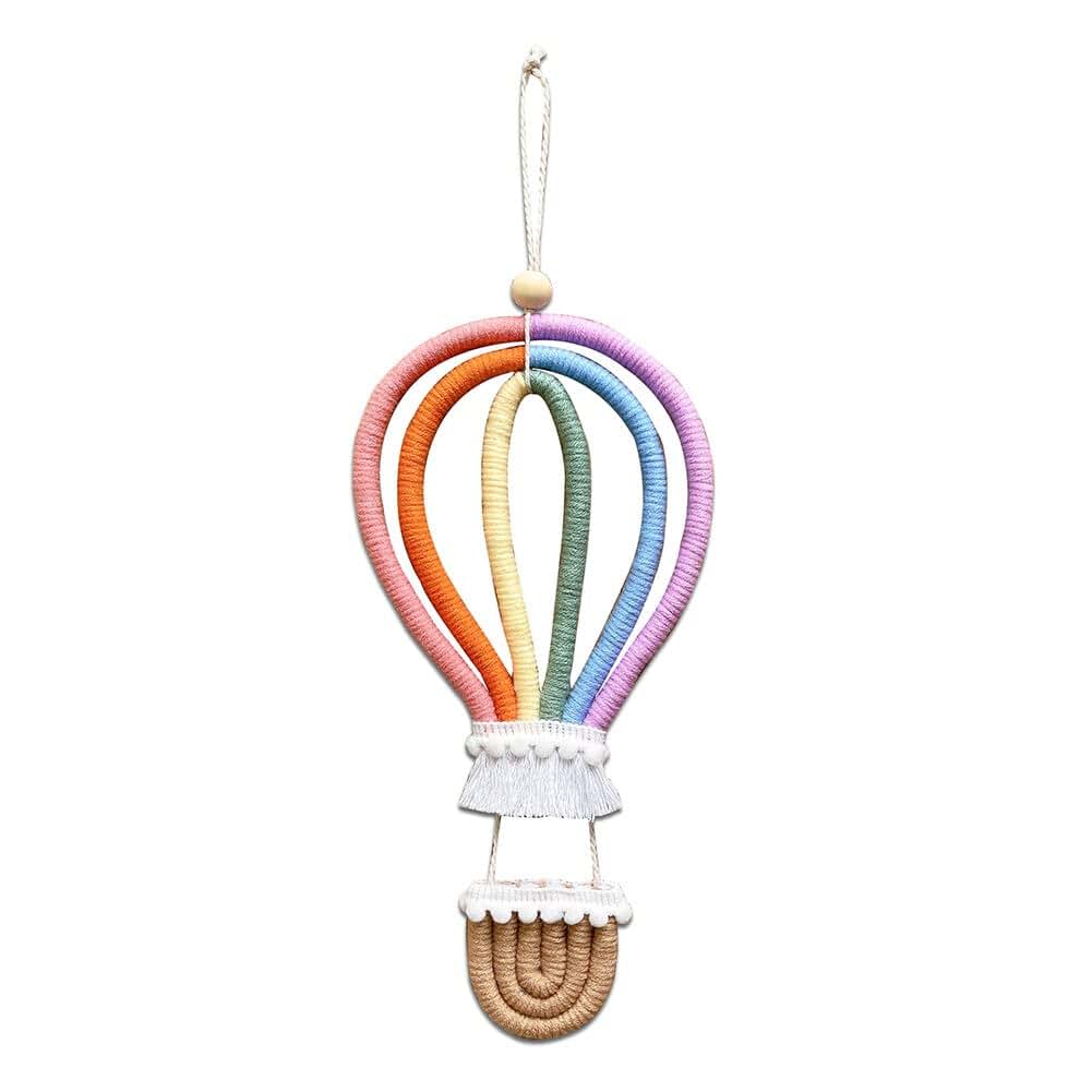 Boho Rainbow Macrame Wall Hanging Decor for Nursery and Kids Room