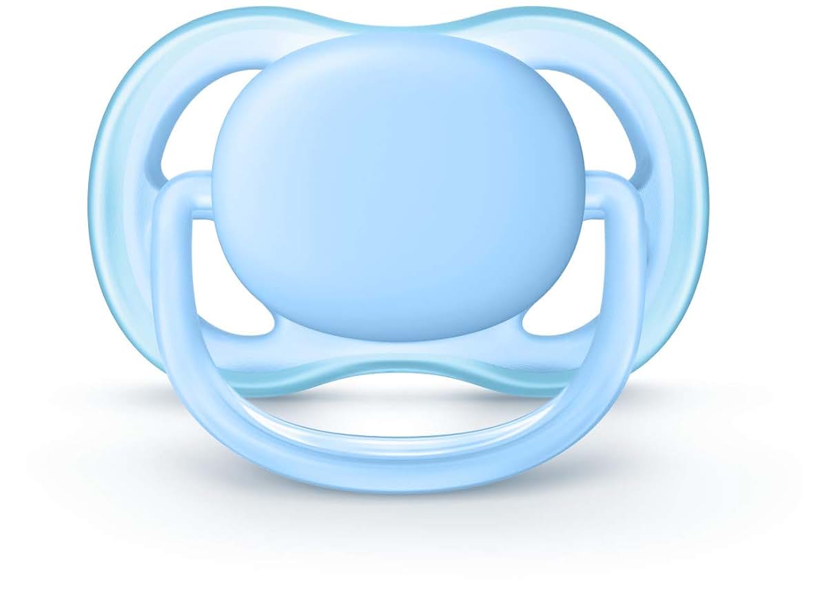 Philips Avent Ultra Air Pacifier, 0-6 months, blue/green, 2 pack, SCF244/20 (photo 3)