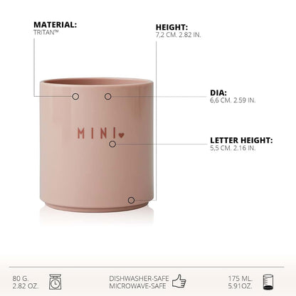 Design Letters Mini Sippy Cup For Kids - Nude (photo 3)