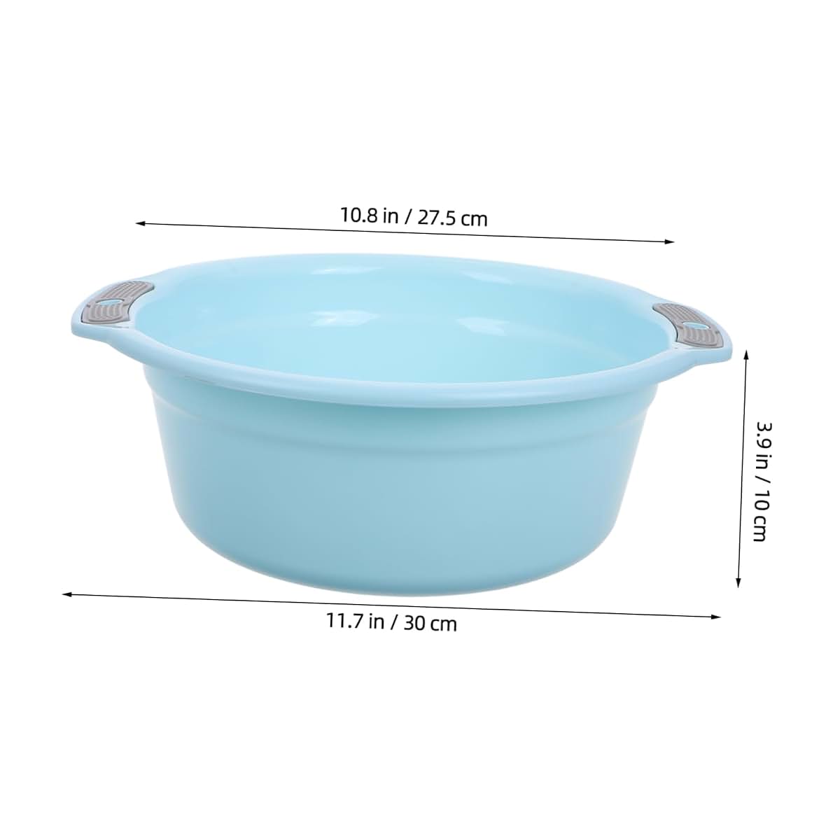 BabyOneStop Plastic Wash Basin With Dual Handles, Light Blue Small
