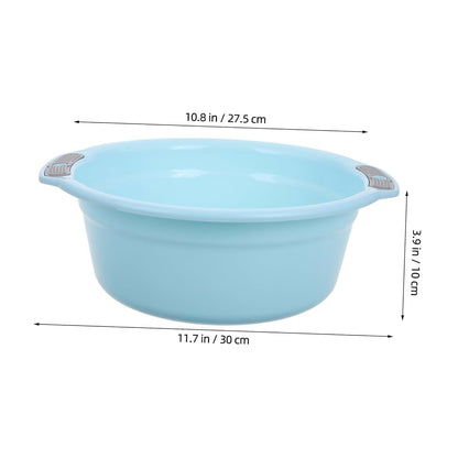 BabyOneStop Plastic Wash Basin With Dual Handles, Light Blue Small