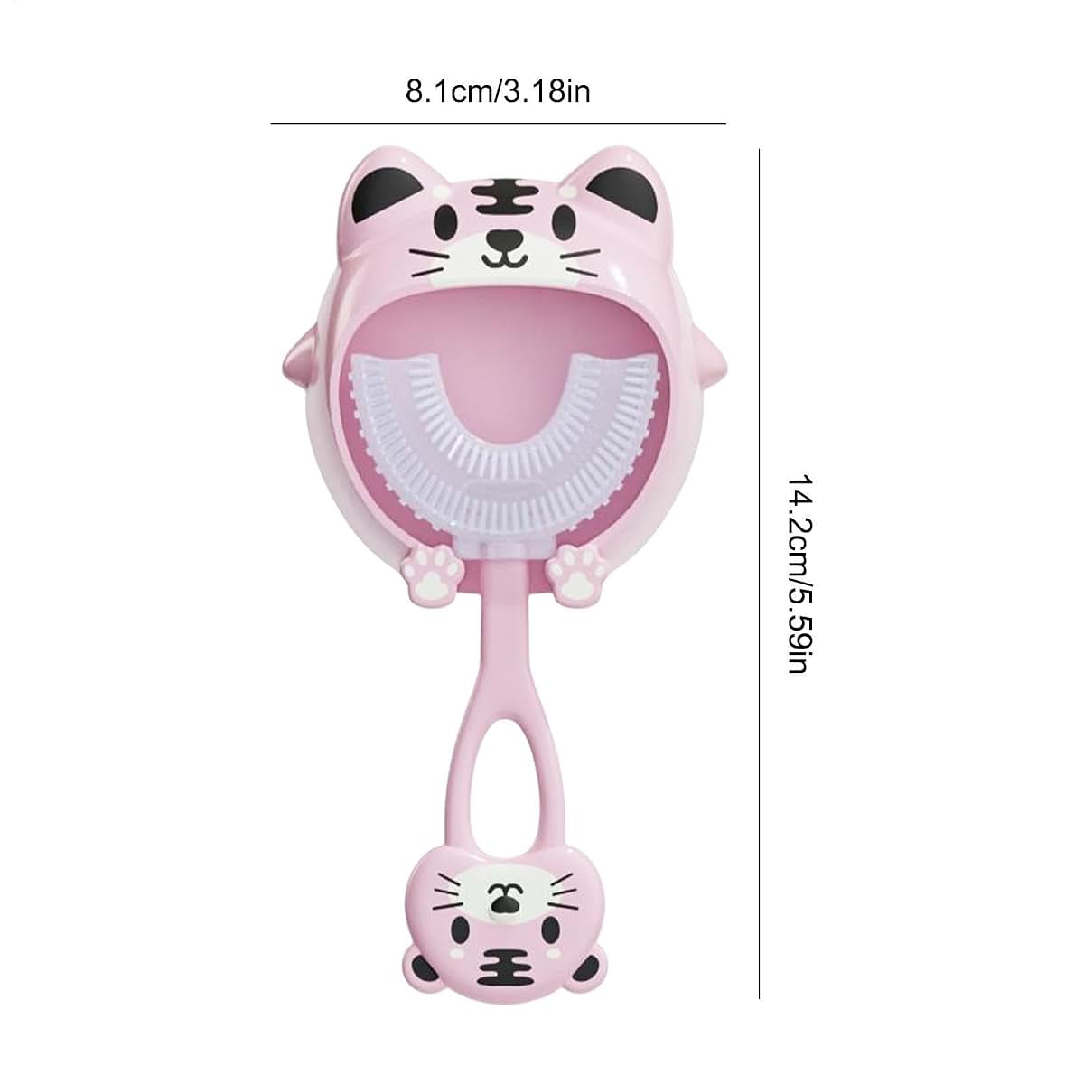 Genérico U Shape Infant Toothbrush With Soft Silicone Head (photo 4)