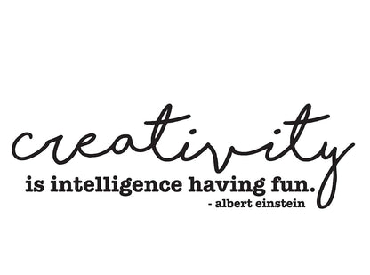 CustomVinylDecor Vinyl Wall Decal Creativity Quote