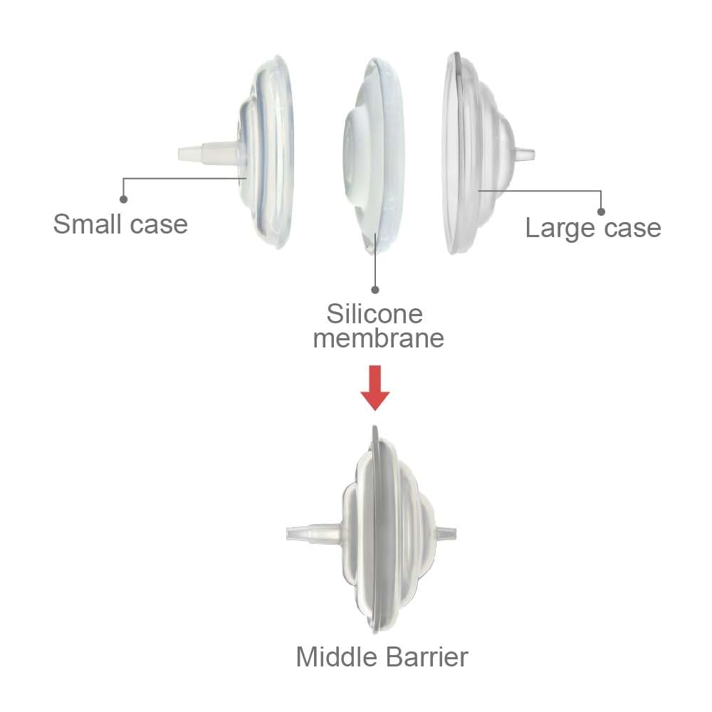 Maymom Medium Stem Backflow Protector Compatible With Motif Luna, Ameda MYA, Cimilre S3 Pumps, 2 Pc/Pk