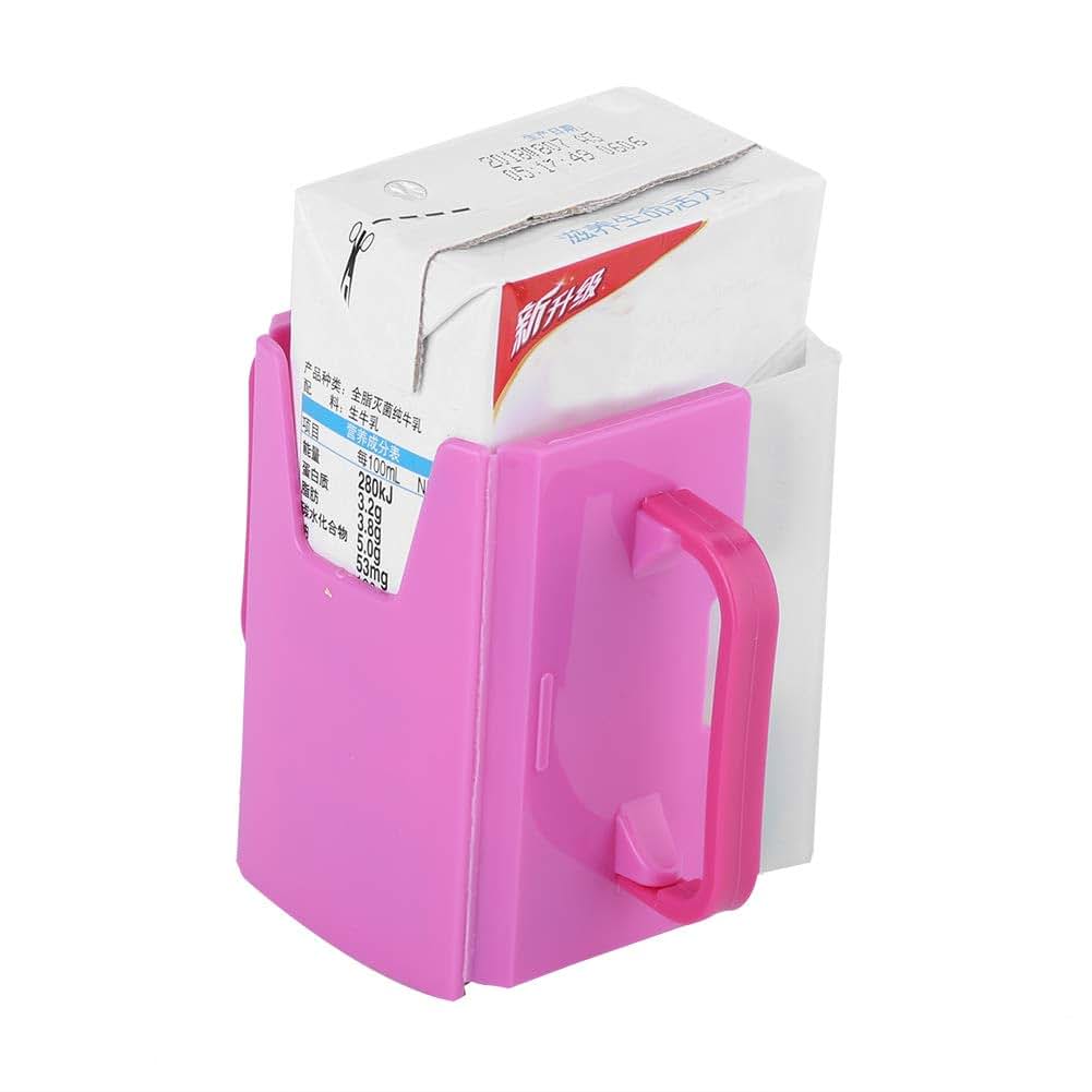 Spill Proof Milk Holder for Kids | Adjustable Carton Container