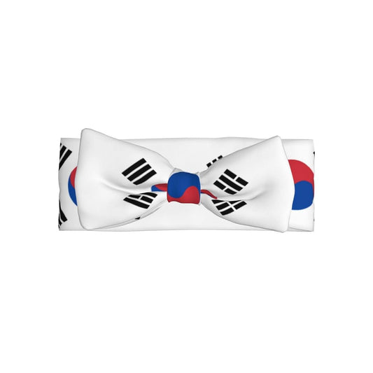 wwqqvnb Flag of Republic of Korea Baby Bows Infant Headband Soft Stretchy Turban for Newborn Photography Shower Gift