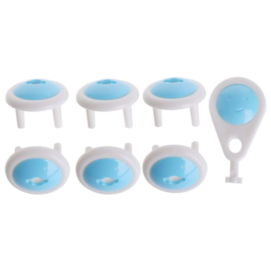 angwang Electrical Security Lock,6Pcs Power Electric Outlet 2 Plug Baby Child Infant Kids Plug Covers Safety Blue