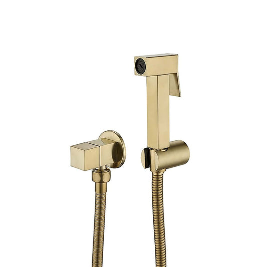 JWVXVFYKV Handheld Bidet Sprayer for Toilet Brass Bathroom Cloth Diaper Sprayer Set with Single Cold Water, Wall Mount