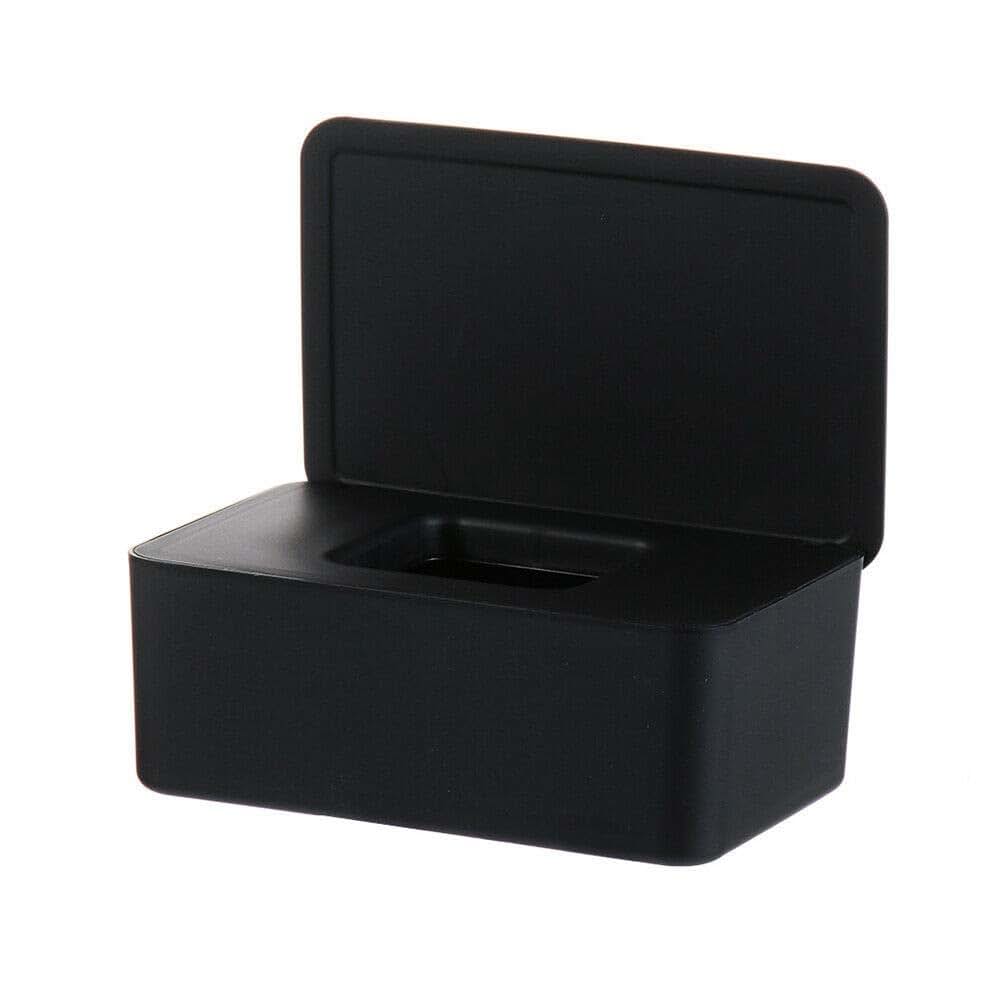 LINGNI Wipes Dispenser and Baby Diaper Wipes Case in Black