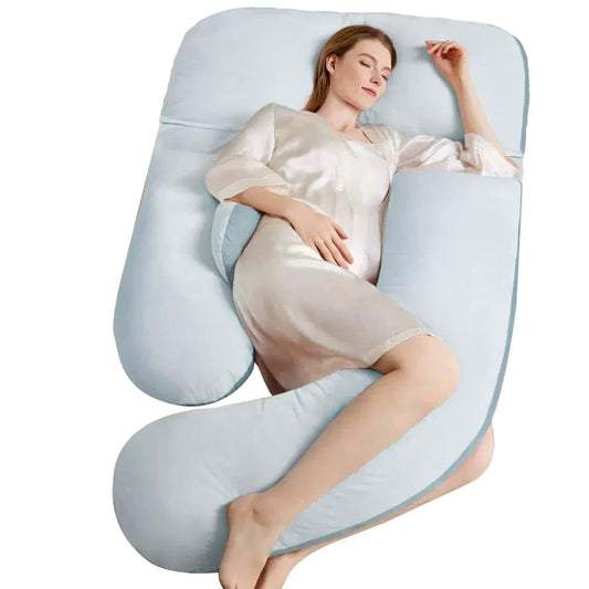 AGYHAM U-Shaped Body Pillow for Pregnant Women, Pregnancy Sleep Pillow Maternity Nursing Pillow