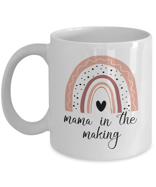 Adazzoo Mama In The Making Mug - Rainbow Baby Mama Gift- Pregnancy Mug- Infertility Ivf Pregnancy Reveal Gender Reveal