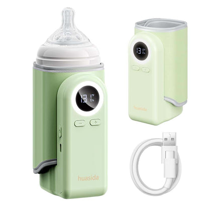 Huasida Portable 4-in-1 Baby Bottle Warmer in Green