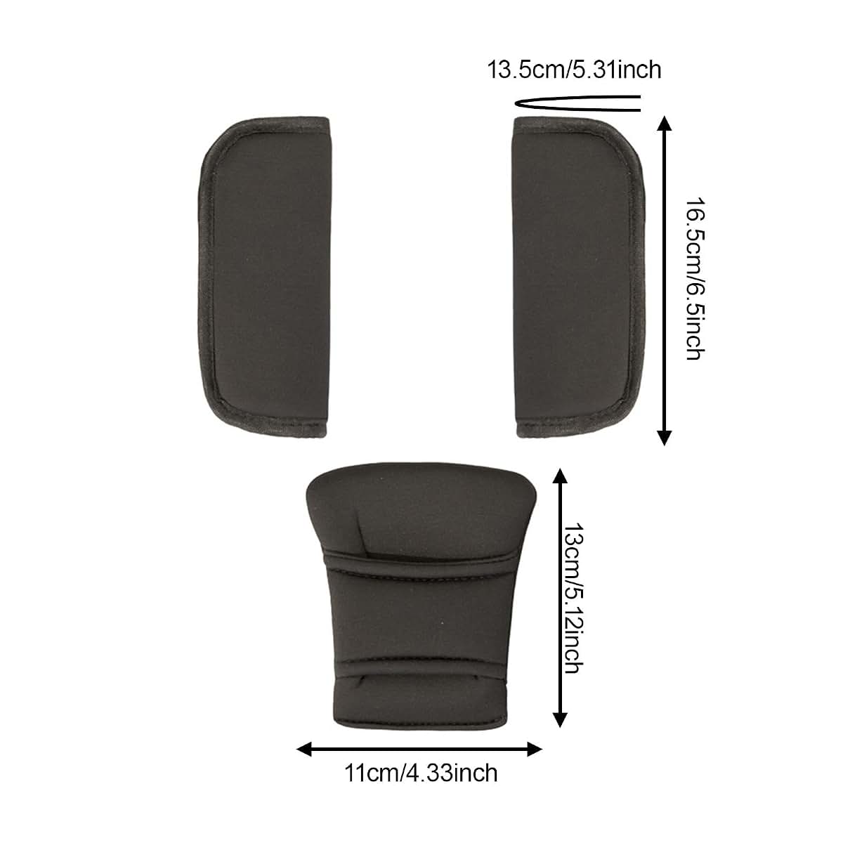 Dynwave Baby Stroller Shoulder Cover And Crotch Pad Set