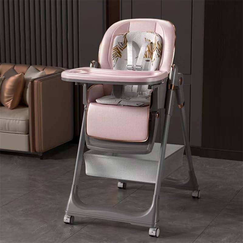 SmartEdge Foldable Baby High Chair with Wheels