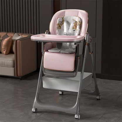 SmartEdge Foldable Baby High Chair with Wheels