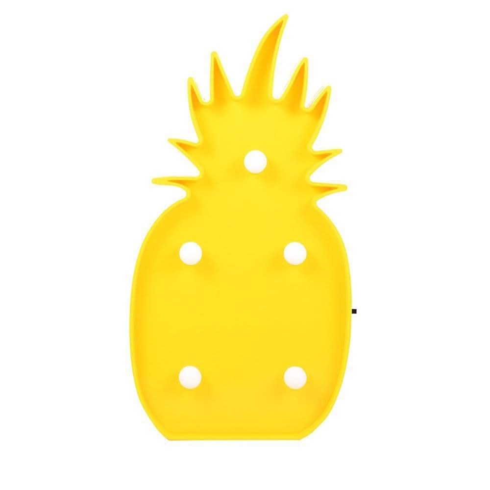 Youngin Pineapple LED Night Light Battery Operated Warm White Wall Decor