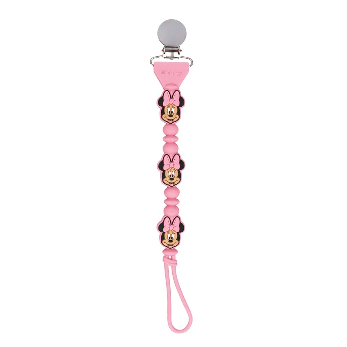 Minnie Mouse Silicone Pacifier Clip Holder for Baby Accessories