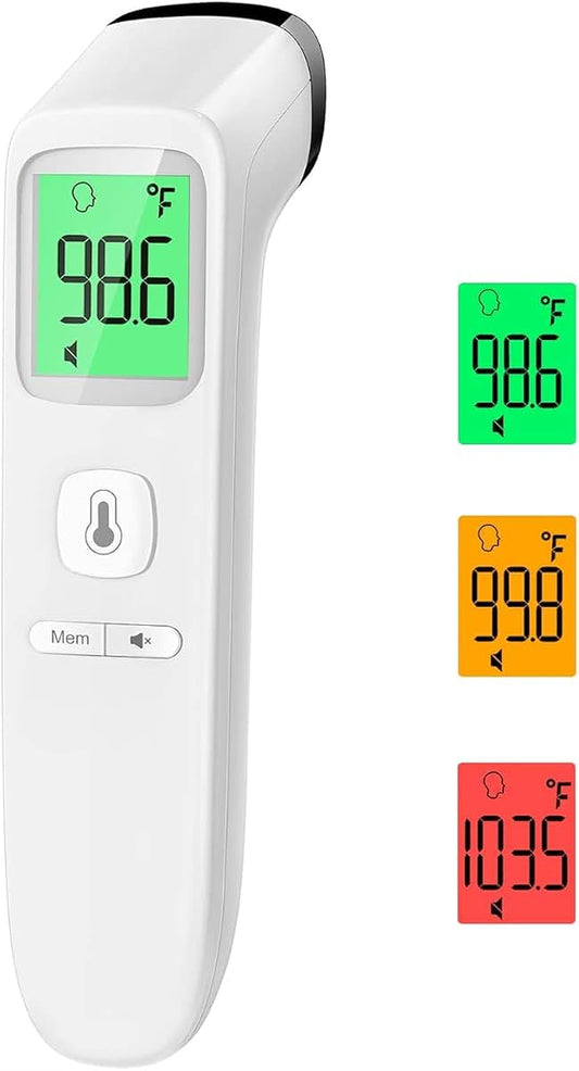 Realcamo No-Touch Thermometer For Adults And Kids With Fever Alarm And Silent Mode