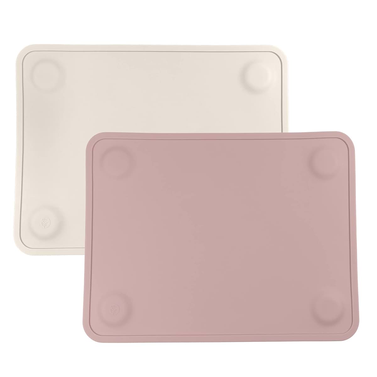 WeeSprout Silicone Suction Placemats with Raised Edges, 2 Pack