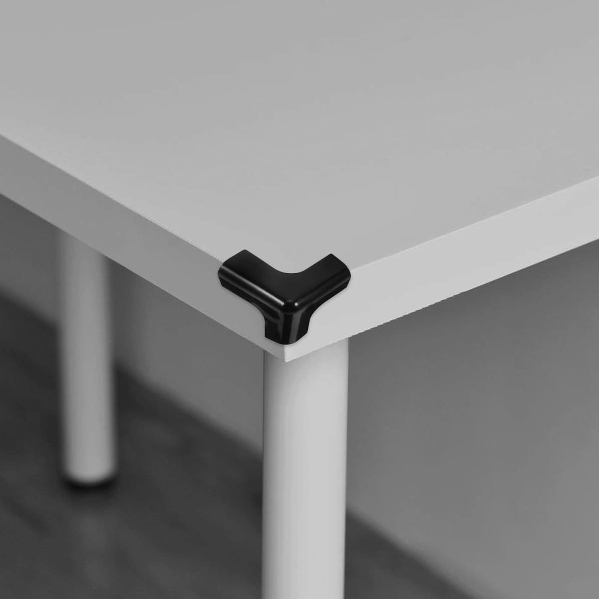 Didiseaon 8pcs Soft Black Table Edge Protectors Corner Guards for Furniture Safety