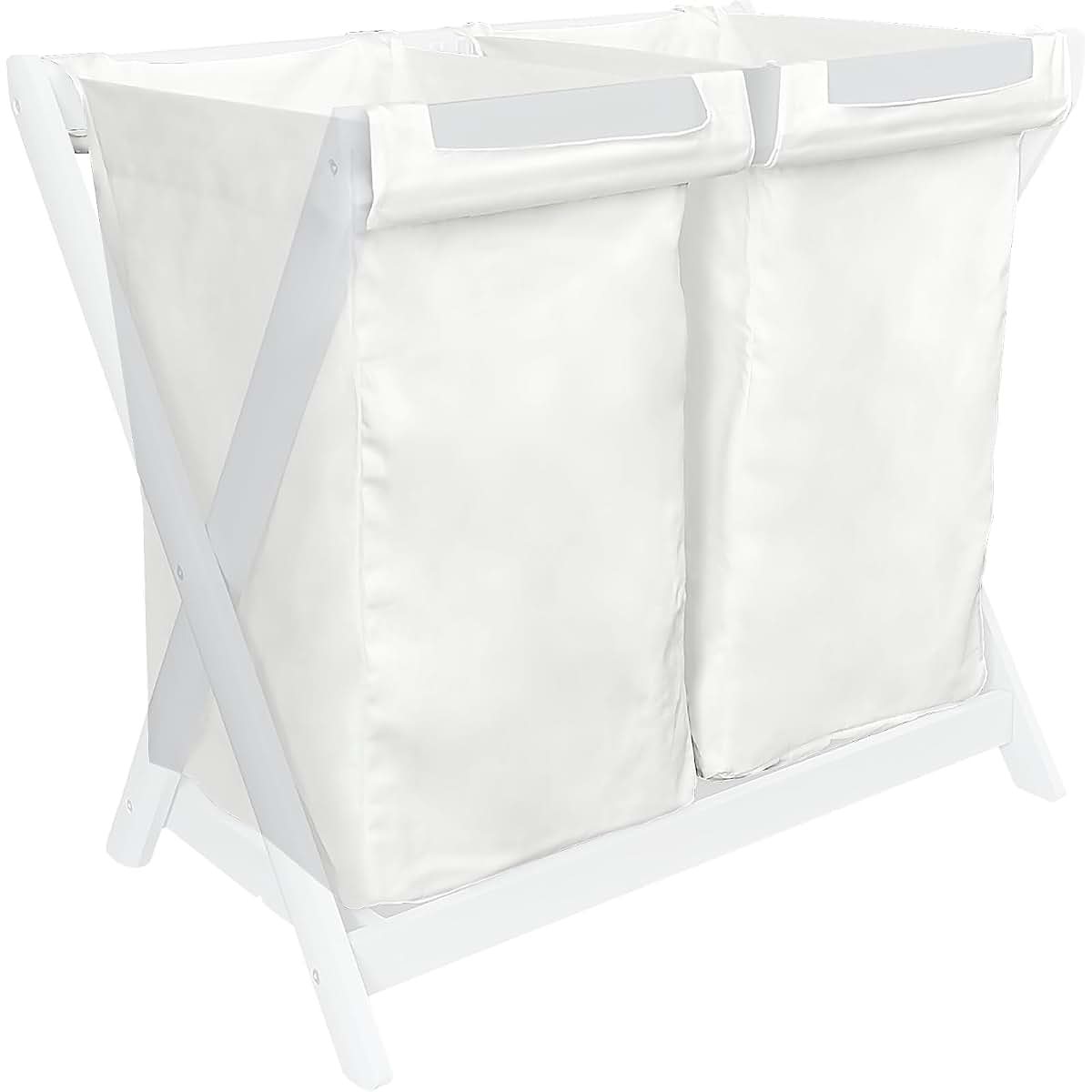 (2 Pack) Calvana Bassinet Stand Hamper Inserts, Compatible with UPPAbaby Bassinet Stands, Dual Compartment with Carry
