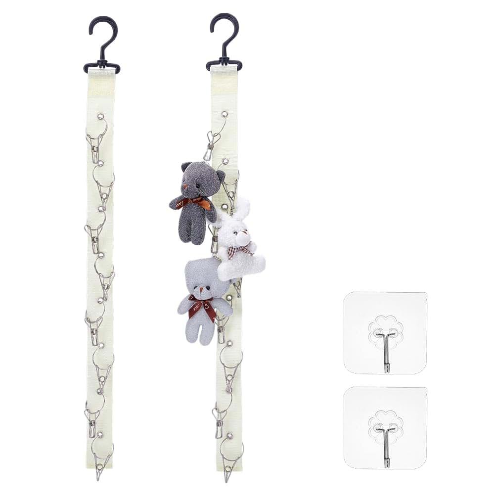 Plush Doll Display Straps - Corner Wall Hanging Storage Organizer