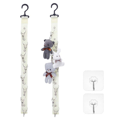Plush Doll Display Straps - Corner Wall Hanging Storage Organizer