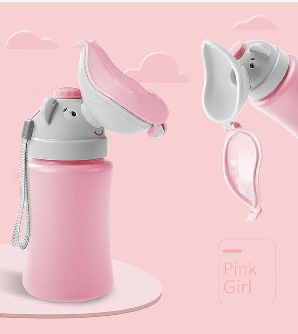 Inchant Baby Girls Portable Emergency Urinal Potty Pee Training Cup for Car Travel Camping(Pink) - Urinal Emergency (photo 2)