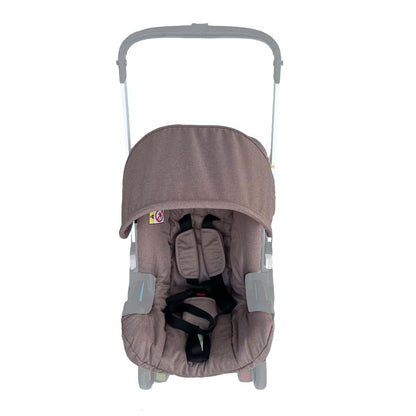 AICTIMO Seat Cushion Changing Kits Clothes, Sun Shade, Stroller Canopy Compatible with Doona Car Seat & Stroller (Brown) (photo 3)