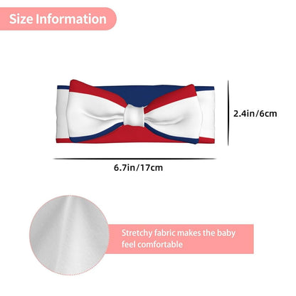 FoRes Dutch flag Baby Bow Headband – Cute & Delicate Hair Accessories for Newborns, Infants, Toddlers – (photo 3)