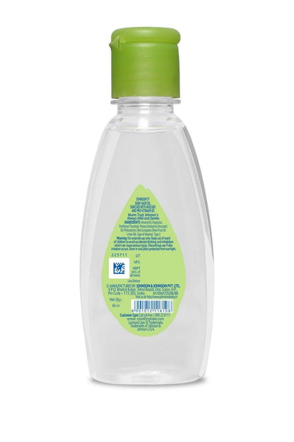 Newborn Johnson's Baby Hair Oil With Avocado, 60 Ml (Pack of 2)